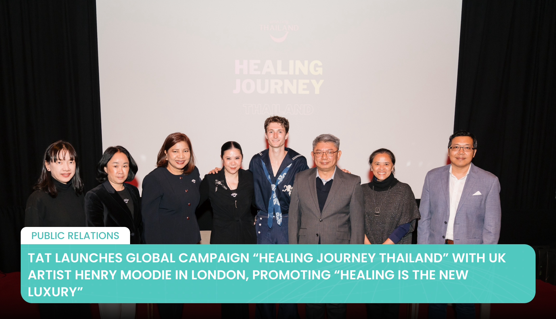TAT Launches Global Campaign “Healing Journey Thailand” with UK Artist Henry Moodie in London, Promoting “Healing is the New Luxury”