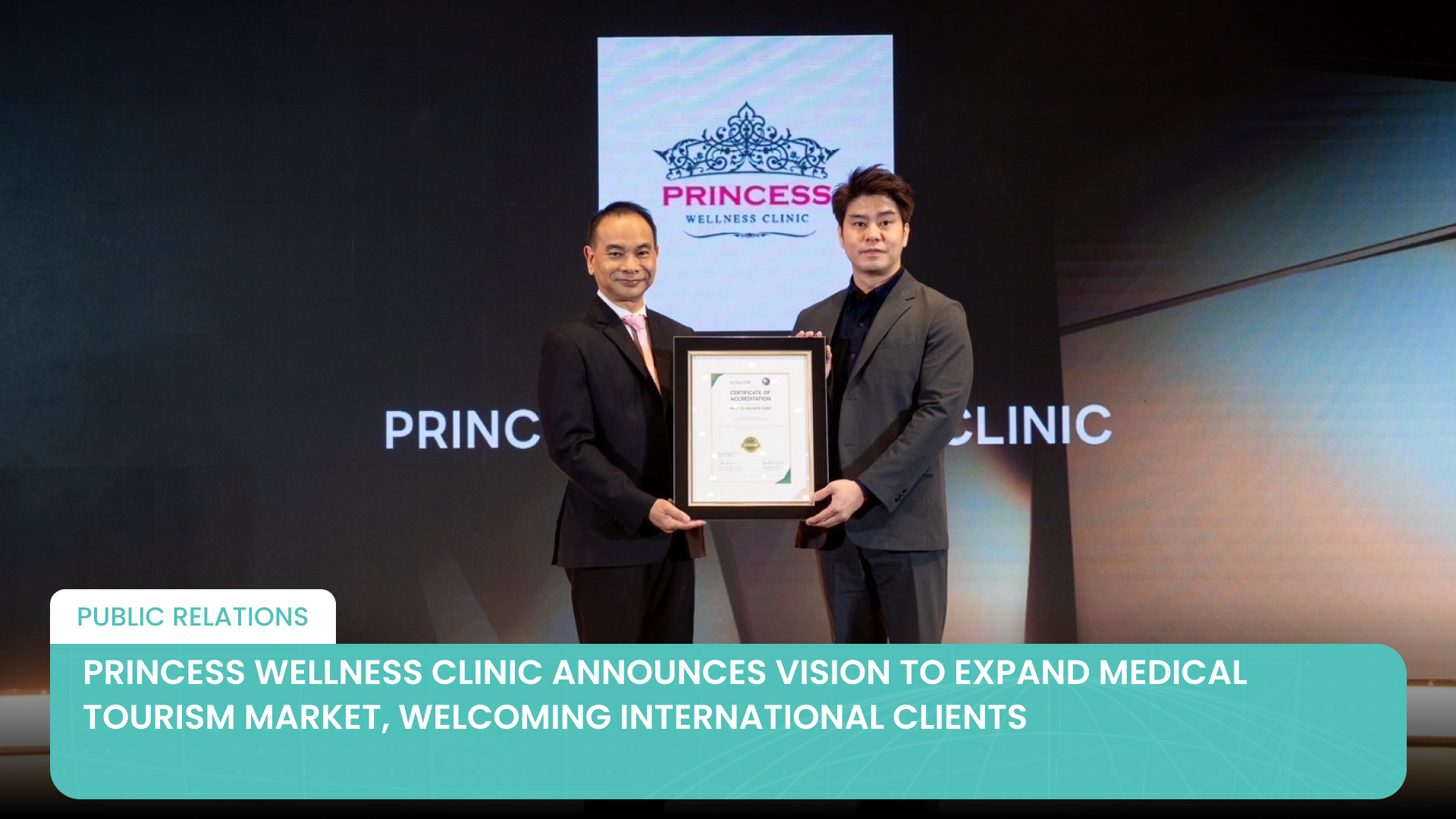 La clinique Princess Wellness annonce sa vision d'élargir le marché du tourisme médical, en accueillant des clients internationaux.