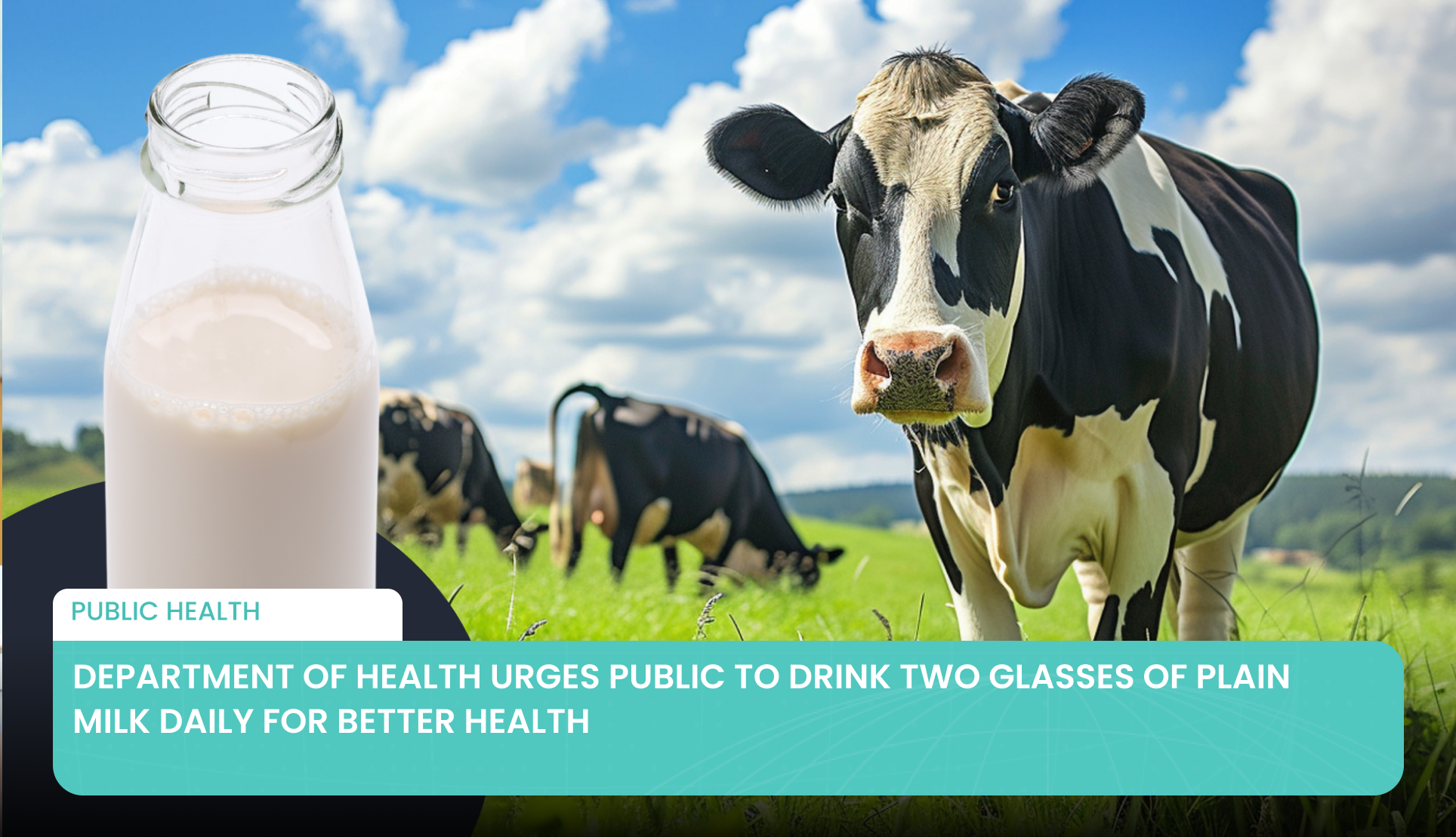 Department of Health Urges Public to Drink Two Glasses of Plain Milk Daily for Better Health