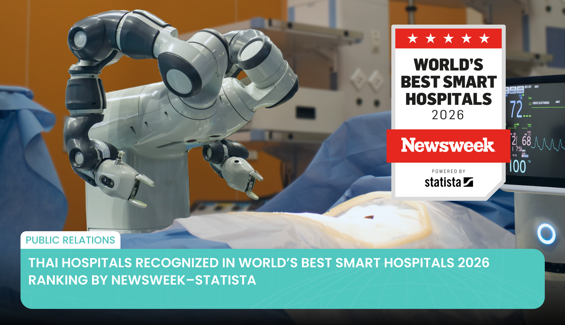Thai Hospitals Recognized in World’s Best Smart Hospitals 2026 Ranking by Newsweek–Statista