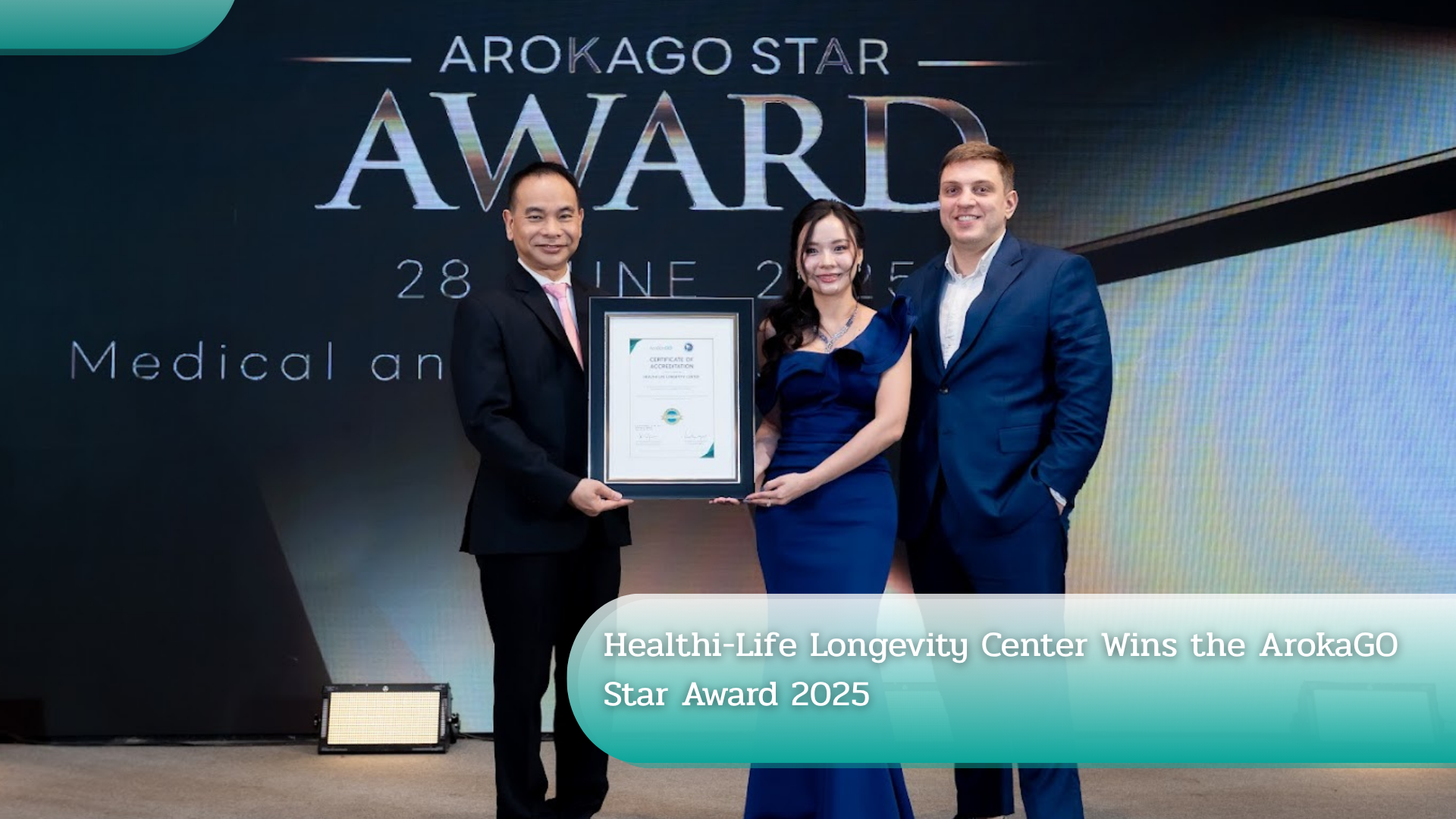 Healthi-Life Longevity Center Wins the ArokaGO Star Award 2025