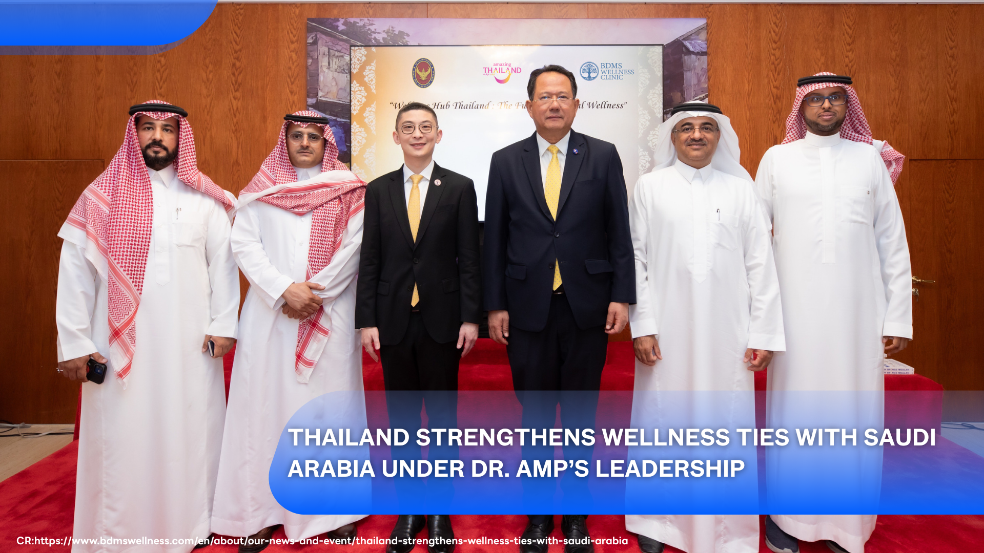 Thailand Strengthens Wellness Ties with Saudi Arabia Under Dr. Amp’s Leadership