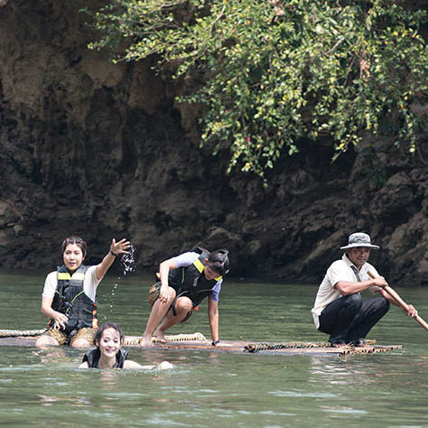 Bamboo Rafting at Our Resort ​​​​​​​