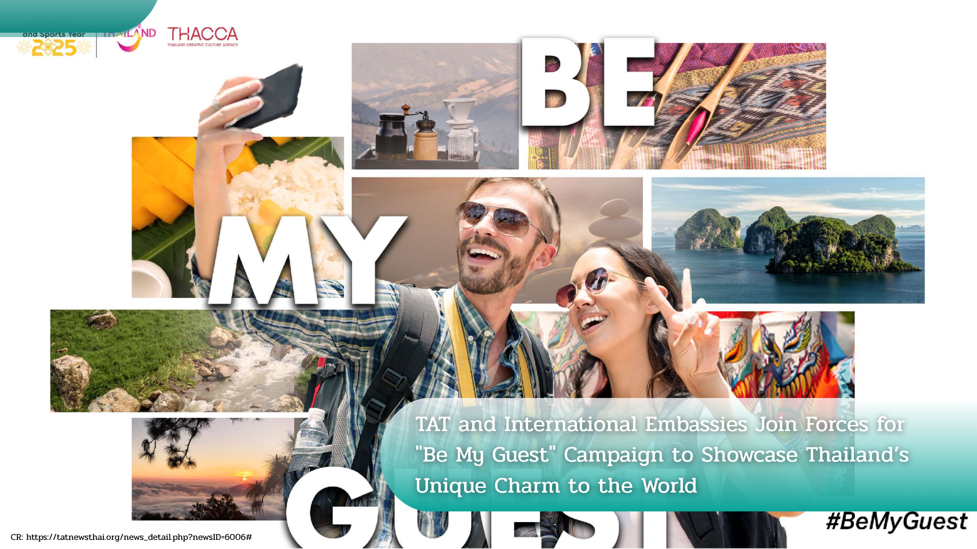 TAT and International Embassies Join Forces for "Be My Guest" Campaign to Showcase Thailand’s Unique Charm to the World